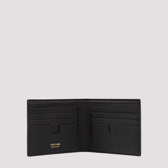 26FW 톰포드 그레인 레더 클래식 반지갑 Y0228 LCL158G NAA BLACK - TOMFORD