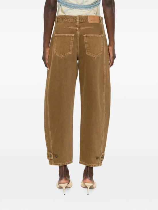 26FW 이자벨마랑 레자 크롭 진 PA0779FAD3H01I 50BZ BRONZE - ISABEL MARANT