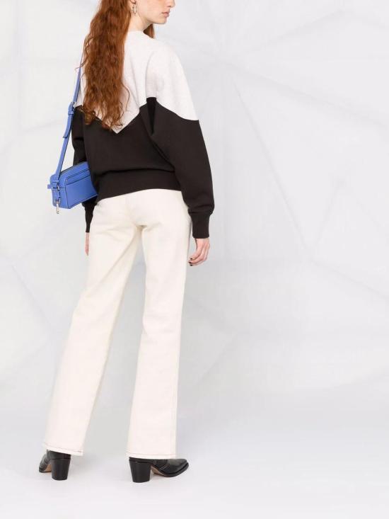 26FW 이자벨마랑에뚜왈 휴스턴 투톤 마랑 스웨트셔츠 SW0006FAA1M08E FADED BLACK 02FK - ISABEL MARANT ETOILE