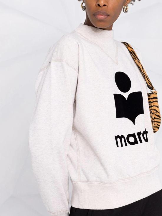 26FW 이자벨마랑에뚜왈 모비 로고 스웨트셔츠 SW0003FAA1M07E 23EC ECRU - ISABEL MARANT ETOILE