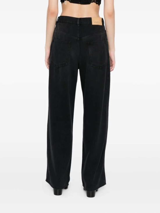 26FW 이자벨마랑 로다이나 가먼트 다이드 데님 진 PA0554FAB1H07I 02FK FADED BLACK - ISABEL MARANT