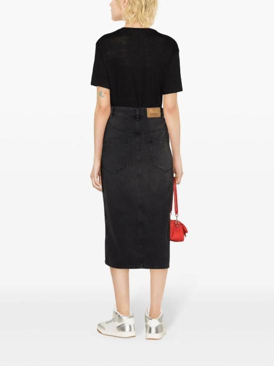 26FW 이자벨마랑에뚜왈 즈웰 로고 티셔츠 즈웰 로고 티셔츠 TS0001FBA1N10E BLACK 01BK - ISABEL MARANT ETOILE