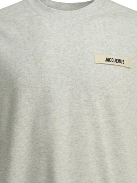 26FW 자크뮈스 반팔 티셔츠 그로스그레인 티셔츠 (회색) - JACQUEMUS