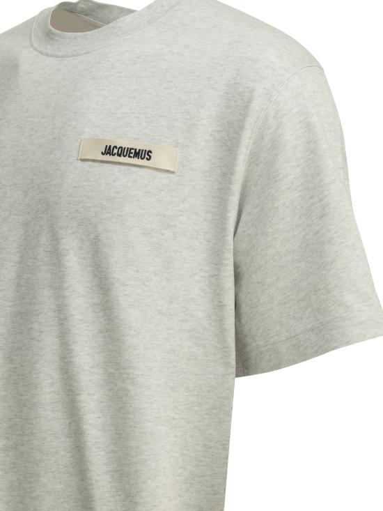 26FW 자크뮈스 반팔 티셔츠 그로스그레인 티셔츠 (회색) - JACQUEMUS