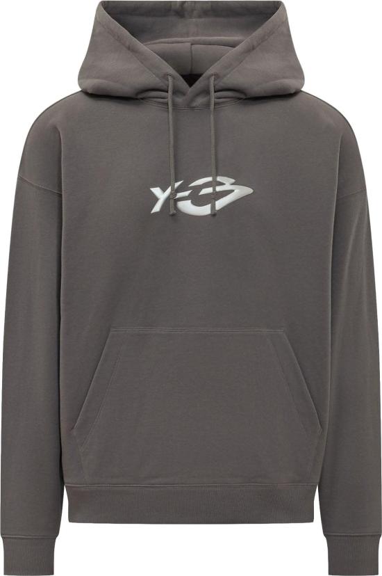 26FW 와이쓰리 후드 티셔츠 KZ0841GREFIV TAUPE