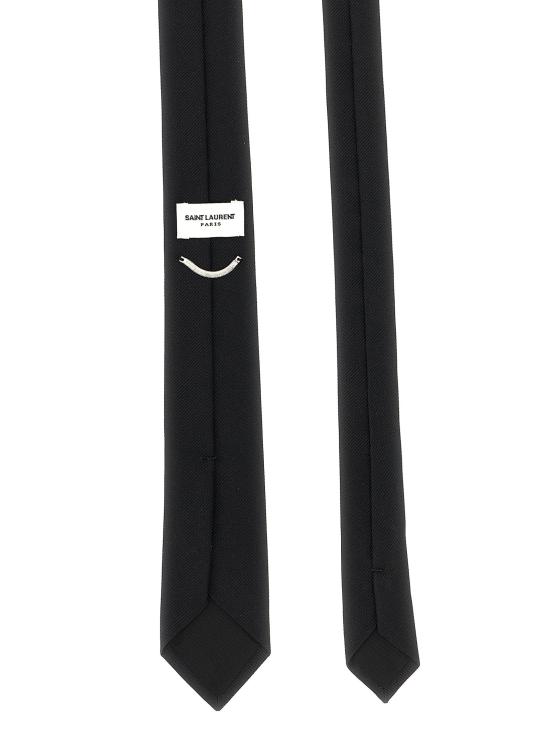 26SS 생로랑 넥타이 Reps Bio 5 Ties And Papillon Black - SAINT LAURENT