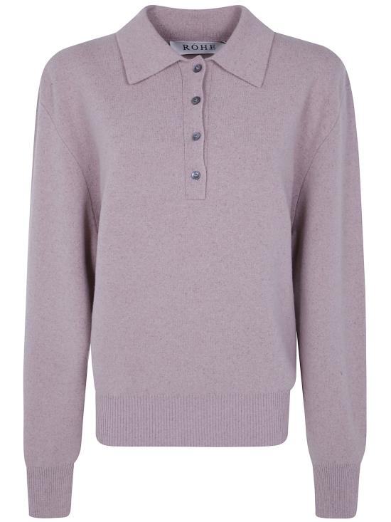 26FW 로에 폴로 티셔츠 42023317 660620 PINK PURPLE