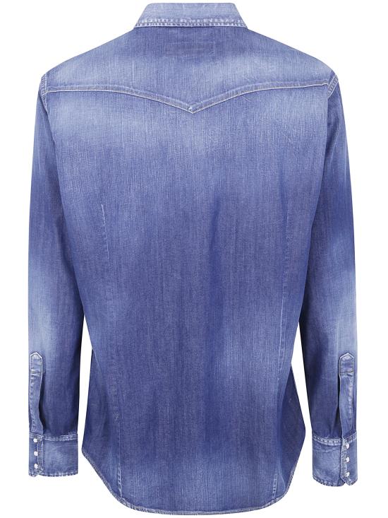 26FW 디스퀘어드2 긴팔 셔츠 S74DM0986S30341099 470 BLUE - DSQUARED2