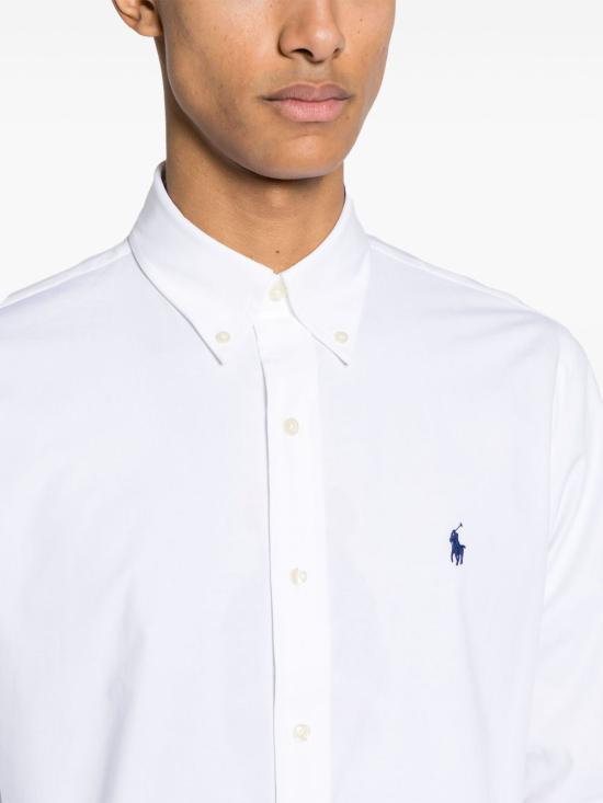 26FW 폴로 랄프로렌 커스텀 핏 코튼 포플린 포니 로고 셔츠 710928255002 WHITE - POLO RALPH LAUREN