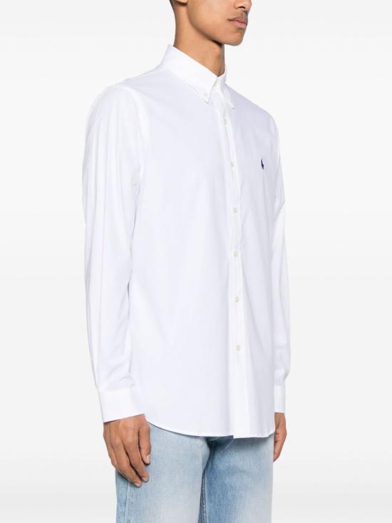 26FW 폴로 랄프로렌 커스텀 핏 코튼 포플린 포니 로고 셔츠 710928255002 WHITE - POLO RALPH LAUREN