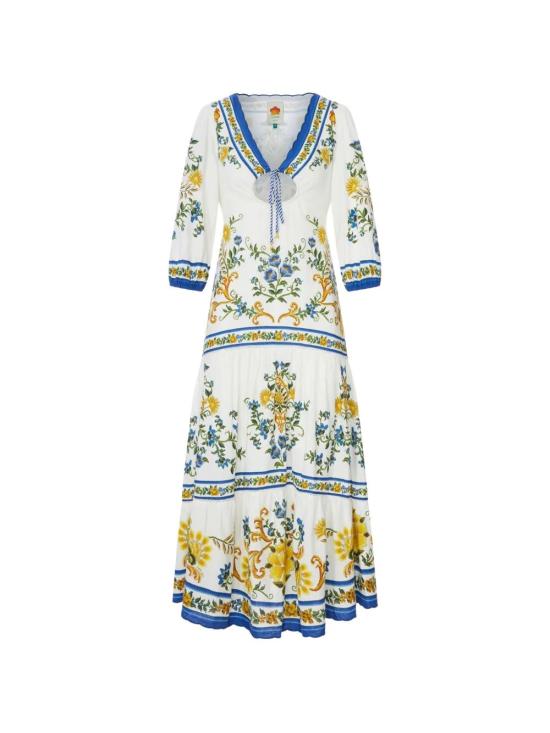 26FW 팜 리오 미디 원피스 355515 25185 WHITE
