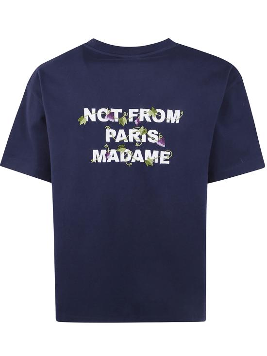 26FW 드롤드무슈 반팔 티셔츠 LTS327CO248 NAVY BLUE - DROLE DE MONSIEUR