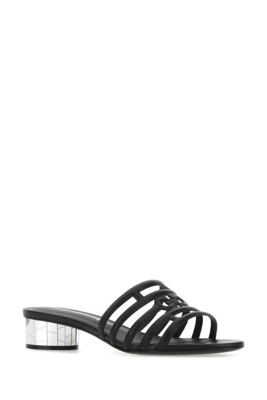  살바토레 페라가모 뮬/슬리퍼 페라가모 블랙 나파 가죽 핀 뮬 블랙 - SALVATORE FERRAGAMO
