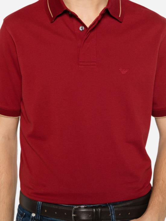26FW 엠포리오 아르마니 폴로 티셔츠 EM006625AF12955U5087 BORDEAUX - EMPORIO ARMANI