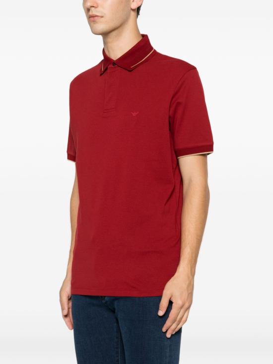 26FW 엠포리오 아르마니 폴로 티셔츠 EM006625AF12955U5087 BORDEAUX - EMPORIO ARMANI