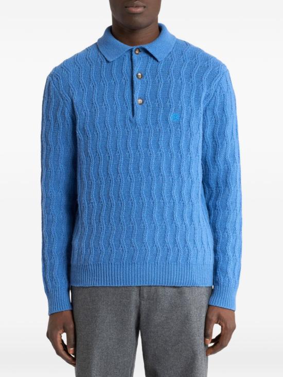 26FW 에트로 폴로 티셔츠 MRKF0028AU12PB1095 ROYAL BLUE - ETRO