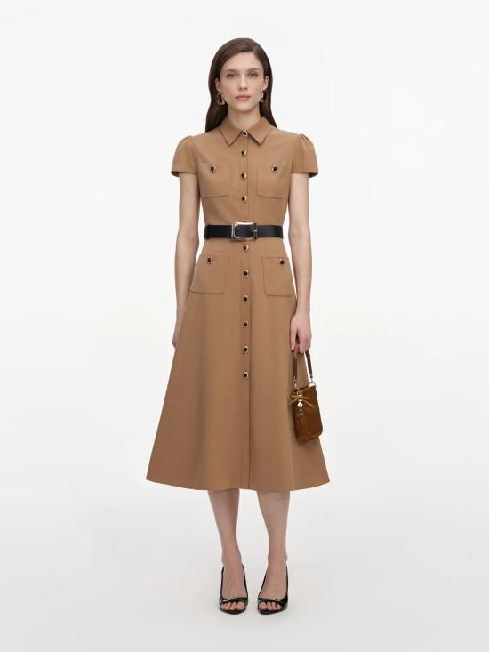 26FW 셀프 포트레이트 미디 원피스 PF26010MBTTAN BEIGE