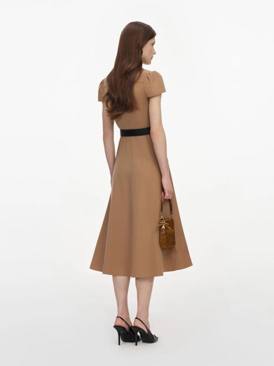 26FW 셀프 포트레이트 미디 원피스 PF26010MBTTAN BEIGE - SELF PORTRAIT
