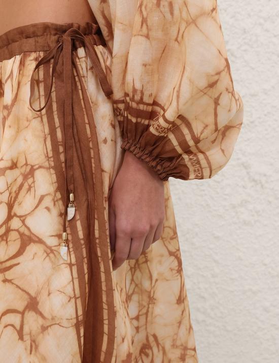 26FW 짐머만 롱 스커트 8075SSS262CHTD BEIGE - ZIMMERMANN