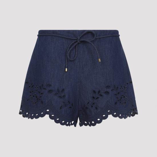 26FW 짐머만 숏팬츠 7283ASS263INK BLU - ZIMMERMANN