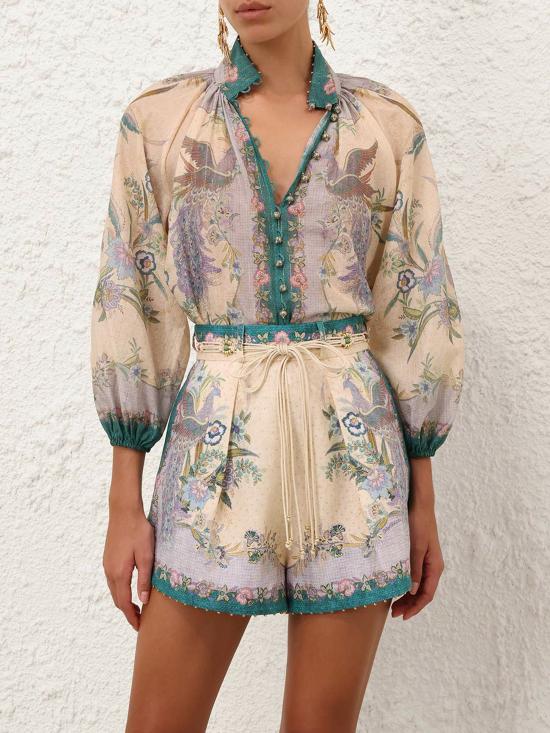 26FW 짐머만 숏팬츠 8632ASS262CSCFL MULTICOLOR - ZIMMERMANN