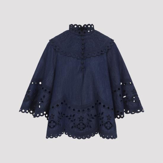 26FW 짐머만 셔츠 7282TSS263INK BLU - ZIMMERMANN