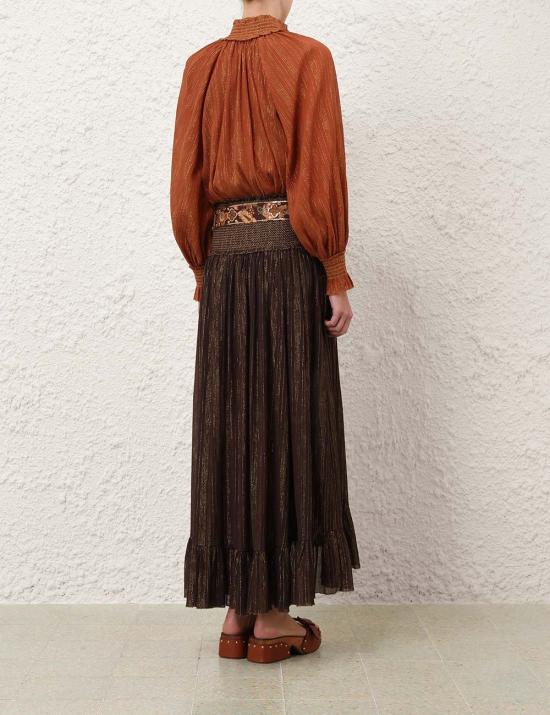26FW 짐머만 블라우스 9005TSS261TAN MARRONE - ZIMMERMANN