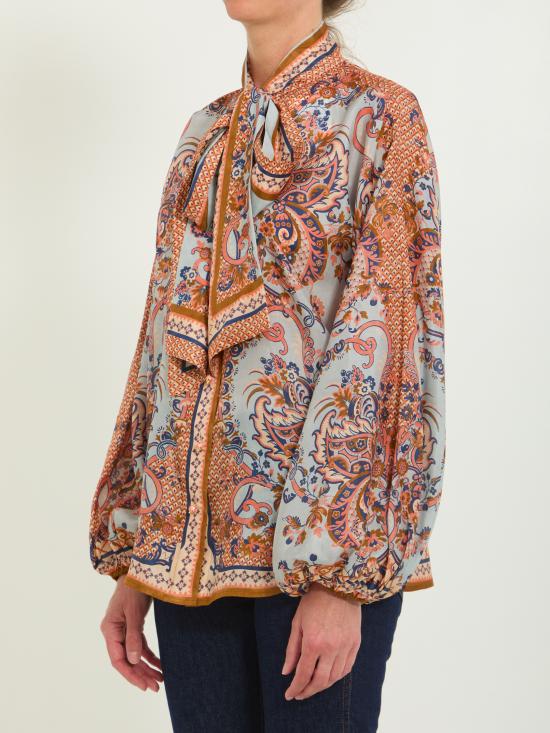 26FW 짐머만 블라우스 4461TSS261BLUPF MULTICOLOR - ZIMMERMANN