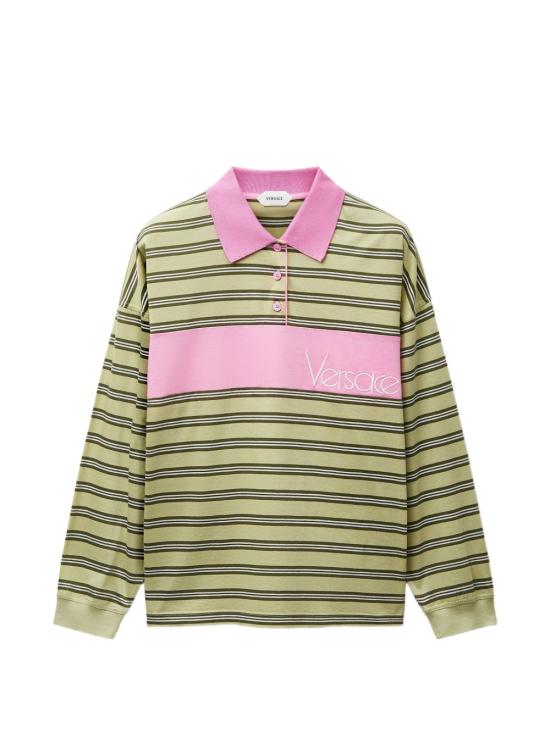 26FW 베르사체 폴로 티셔츠 10259091A184396Y500 VERDE