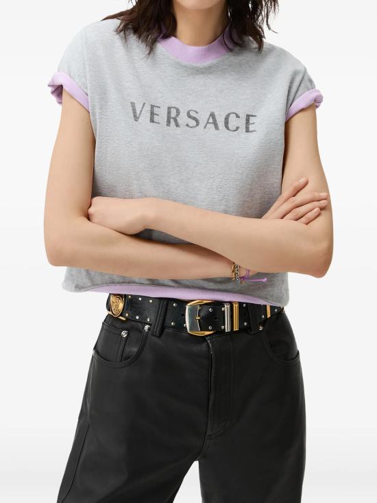 26FW 베르사체 반팔 티셔츠 10260021A187322EZ00 GRIGIO - VERSACE