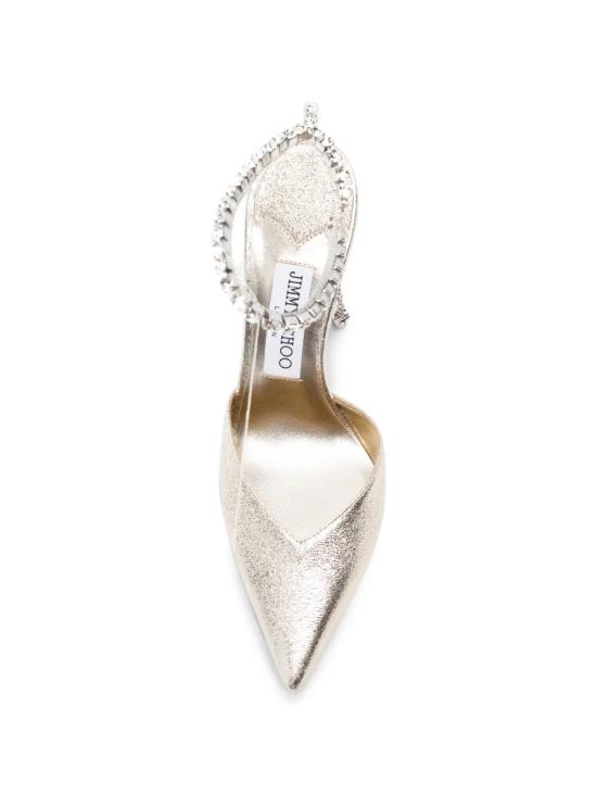 26FW 지미추 힐/펌프스 SAEDA100DQMPLATINUMCRYSTAL PLATINO - JIMMY CHOO