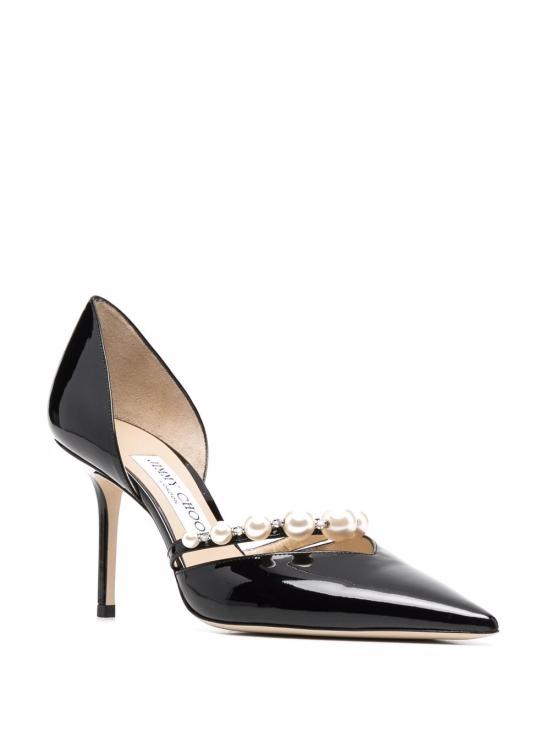26FW 지미추 힐/펌프스 AURELIE85XKMBLACKWHITE NERO - JIMMY CHOO