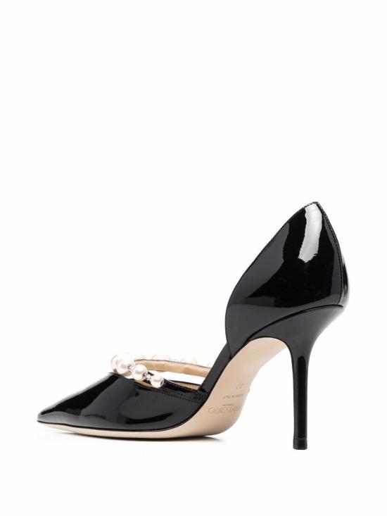 26FW 지미추 힐/펌프스 AURELIE85XKMBLACKWHITE NERO - JIMMY CHOO