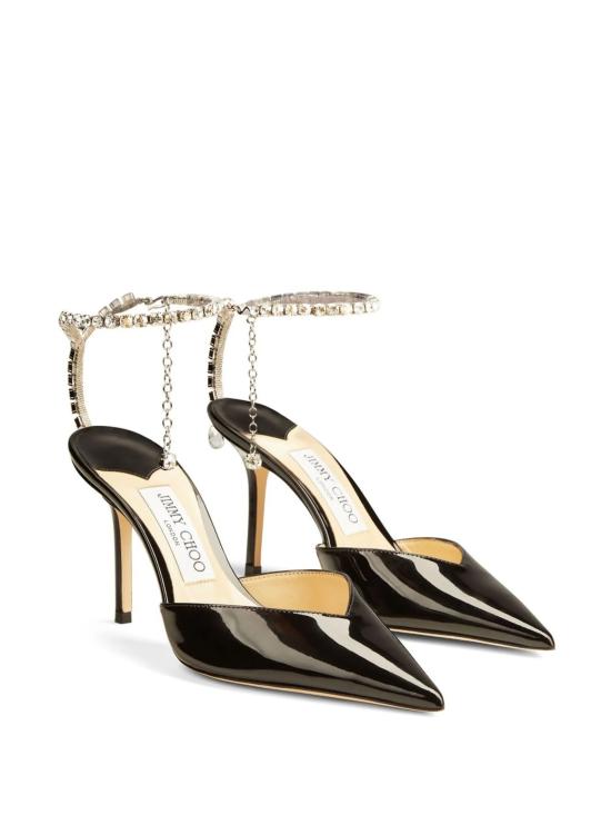 26FW 지미추 힐/펌프스 SAEDA85BOBBLACKCRYSTAL NERO - JIMMY CHOO