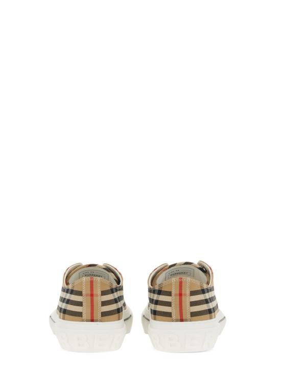 26FW 버버리 빈티지 체크 코튼 스니커즈 8049745A7028 BEIGE - BURBERRY