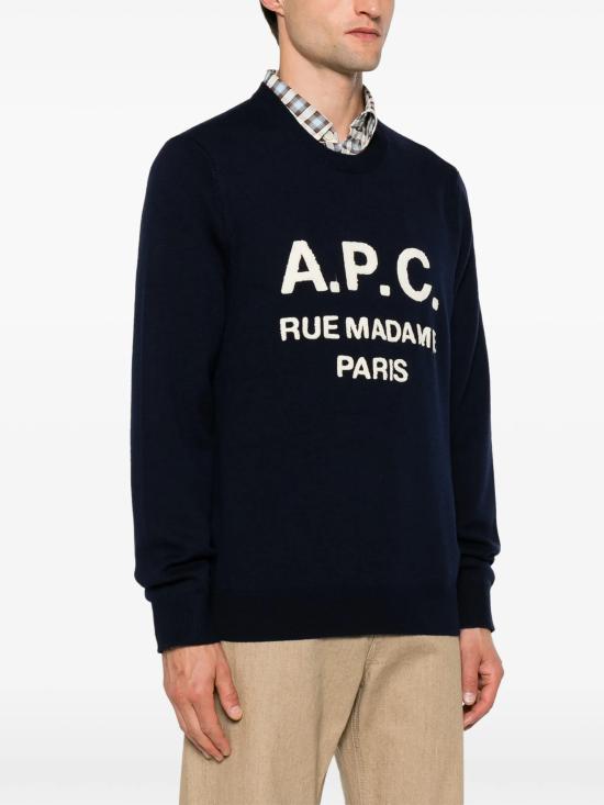 26FW 아페쎄 스웨터 WVAXUH23493IAJ BLU - A.P.C.