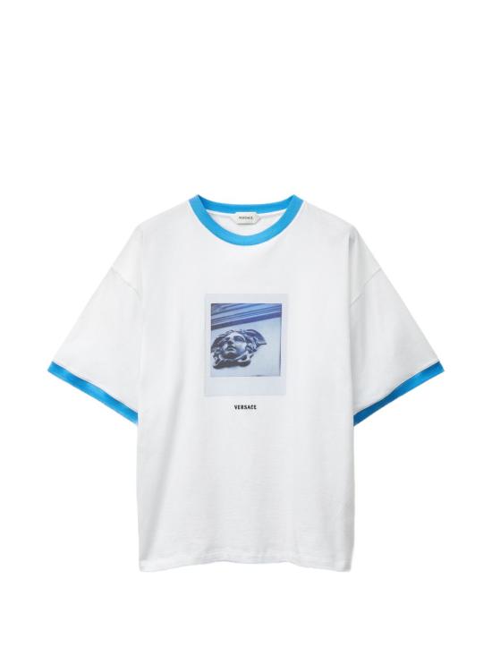 26FW 베르사체 반팔 티셔츠 10260931A187331W000 BIANCO
