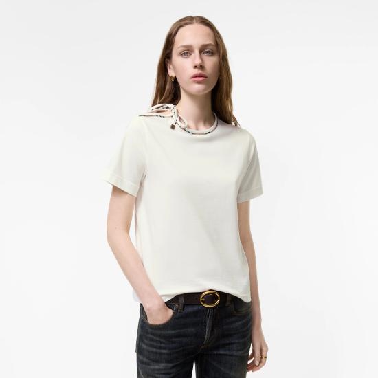 26FW 버버리 반팔 티셔츠 8127210B7078 BIANCO - BURBERRY