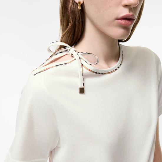 26FW 버버리 반팔 티셔츠 8127210B7078 BIANCO - BURBERRY