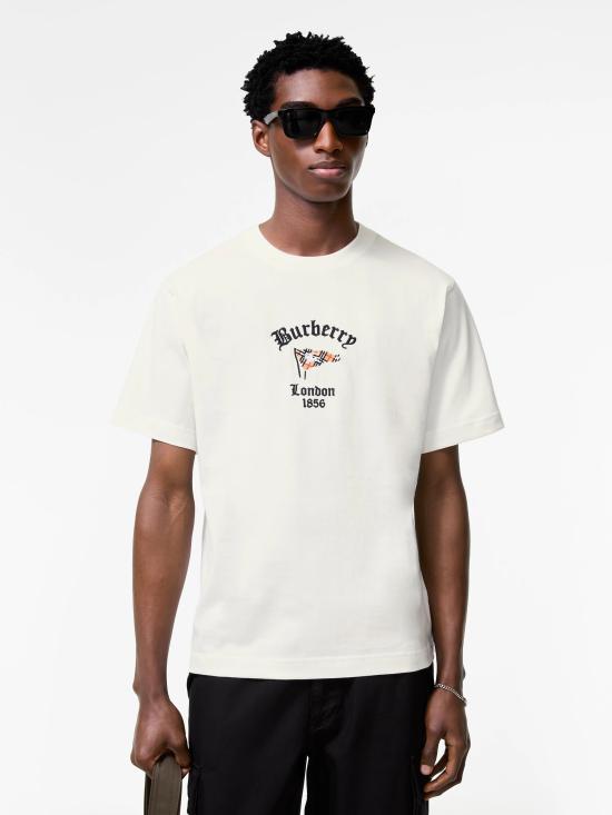 26FW 버버리 반팔 티셔츠 8128197B7078 BIANCO - BURBERRY