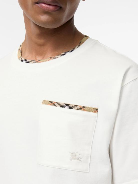 26FW 버버리 반팔 티셔츠 8127629B7078 BIANCO - BURBERRY