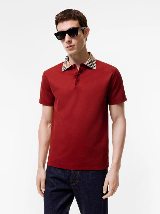 26FW 버버리 폴로 티셔츠 8127677C5335 ROSSO - BURBERRY