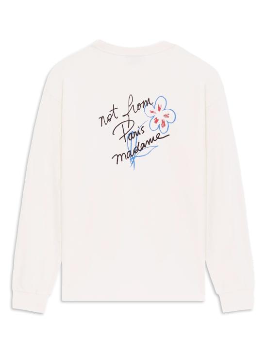 26FW 드롤드무슈 긴팔 티셔츠 LTS340CO248OW BIANCO - DROLE DE MONSIEUR