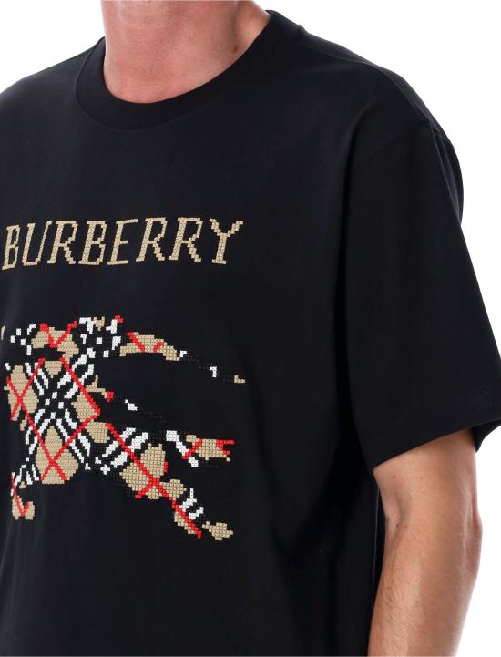 26FW 버버리 크로스 스티치 EKD 코튼 티셔츠 8109021A1189 NERO - BURBERRY