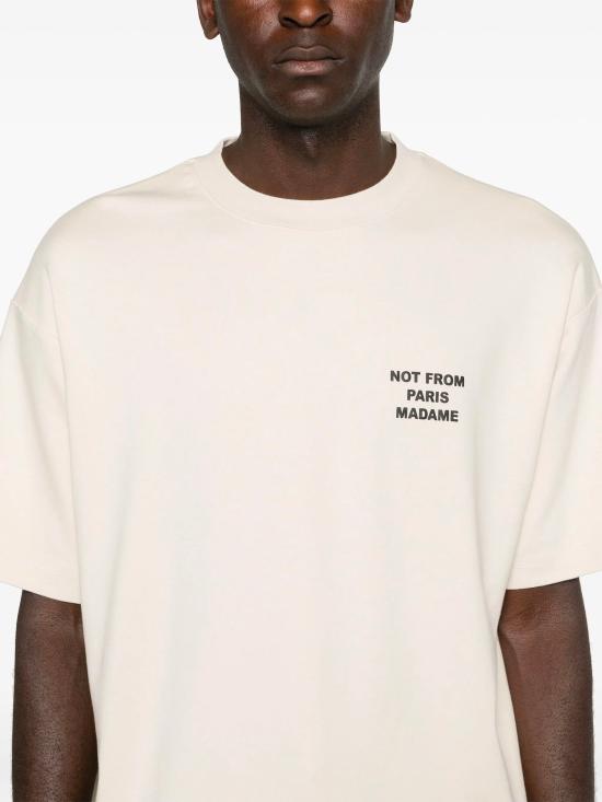 26FW 드롤드무슈 반팔 티셔츠 PERMTS203CO002MT BEIGE - DROLE DE MONSIEUR