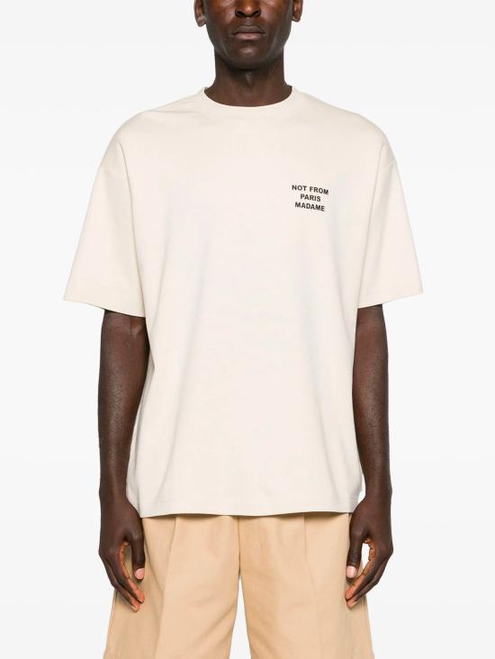 26FW 드롤드무슈 반팔 티셔츠 PERMTS203CO002MT BEIGE - DROLE DE MONSIEUR