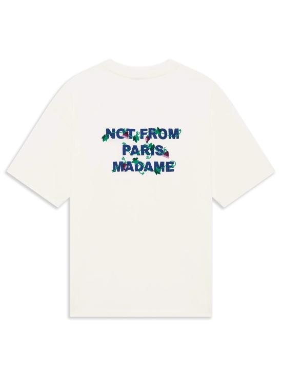 26FW 드롤드무슈 반팔 티셔츠 LTS327CO248OW BIANCO - DROLE DE MONSIEUR