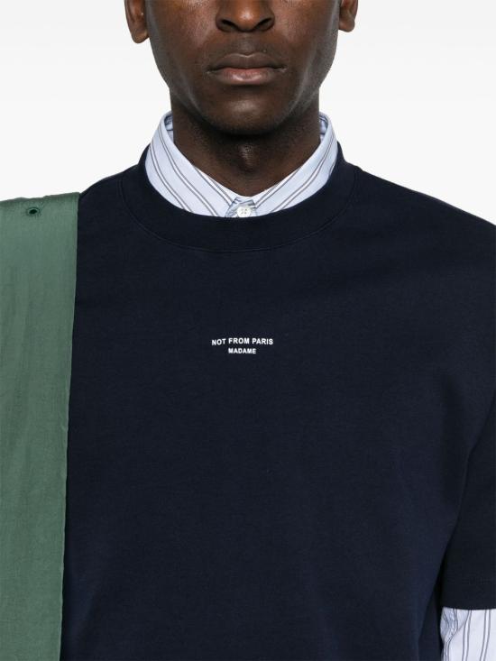 26FW 드롤드무슈 반팔 티셔츠 PERMTS202CO002NY BLU - DROLE DE MONSIEUR