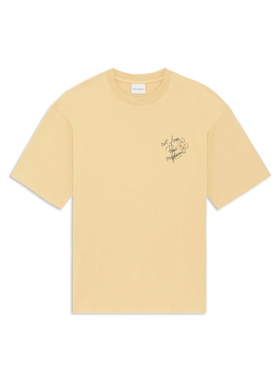 26FW 드롤드무슈 반팔 티셔츠 LTS188CO248OC GIALLO