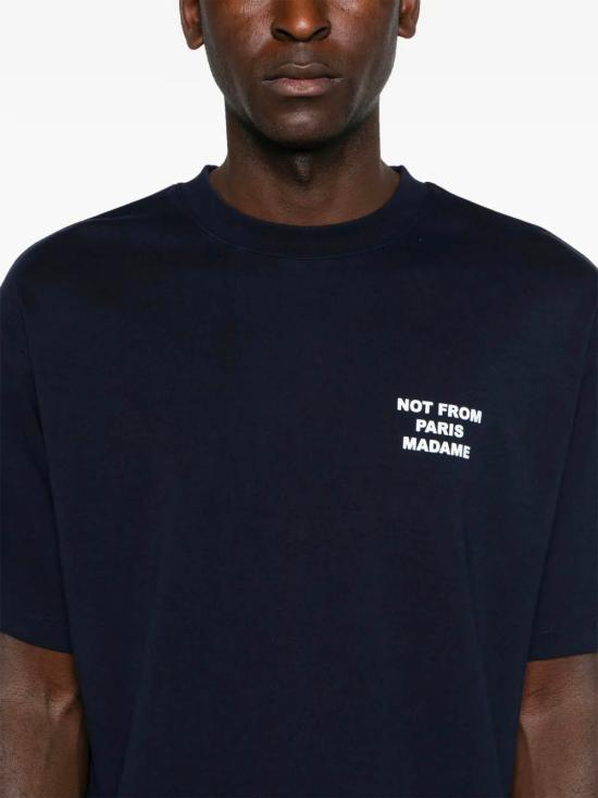 26FW 드롤드무슈 반팔 티셔츠 PERMTS203CO002NY BLU - DROLE DE MONSIEUR